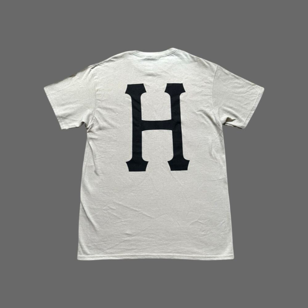 HUF Essentials Classic H SIS Natural SS Tee Size M New NWT